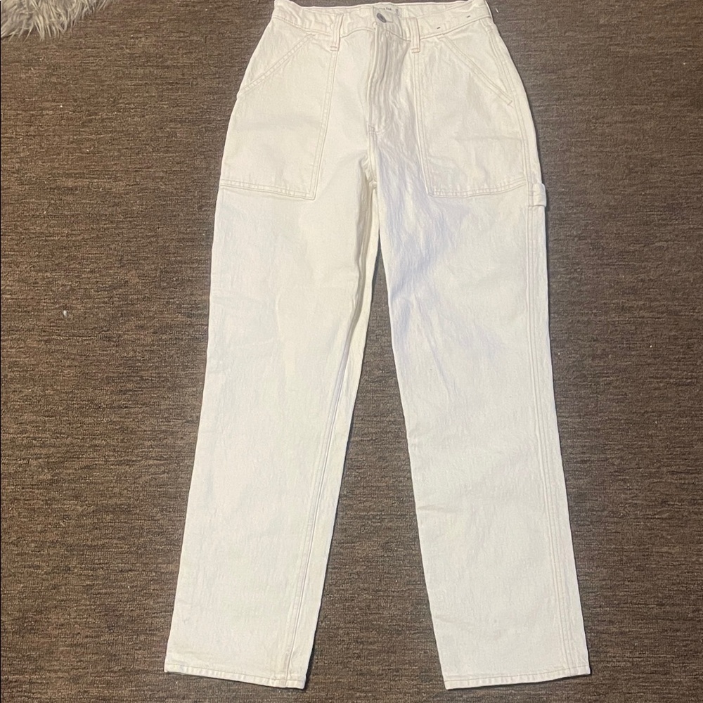Abercrombie & Fitch Women's High Rise Jeans - White